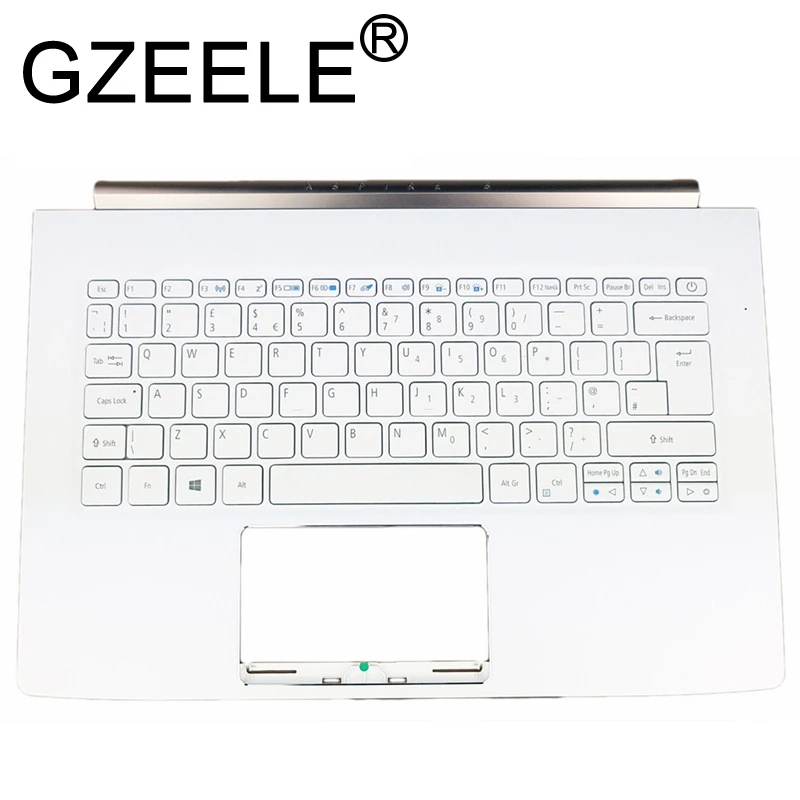 GZEELE NEW FOR ACER ASPIRE S5-371 PALMREST WITH KEYBOARD UK upper case keyboard bezel topcase cover white
GZEELE NEW FOR ACER ASPIRE S5-371 PALMREST WITH KEYBOARD UK upper case keyboard bezel topcase cover white