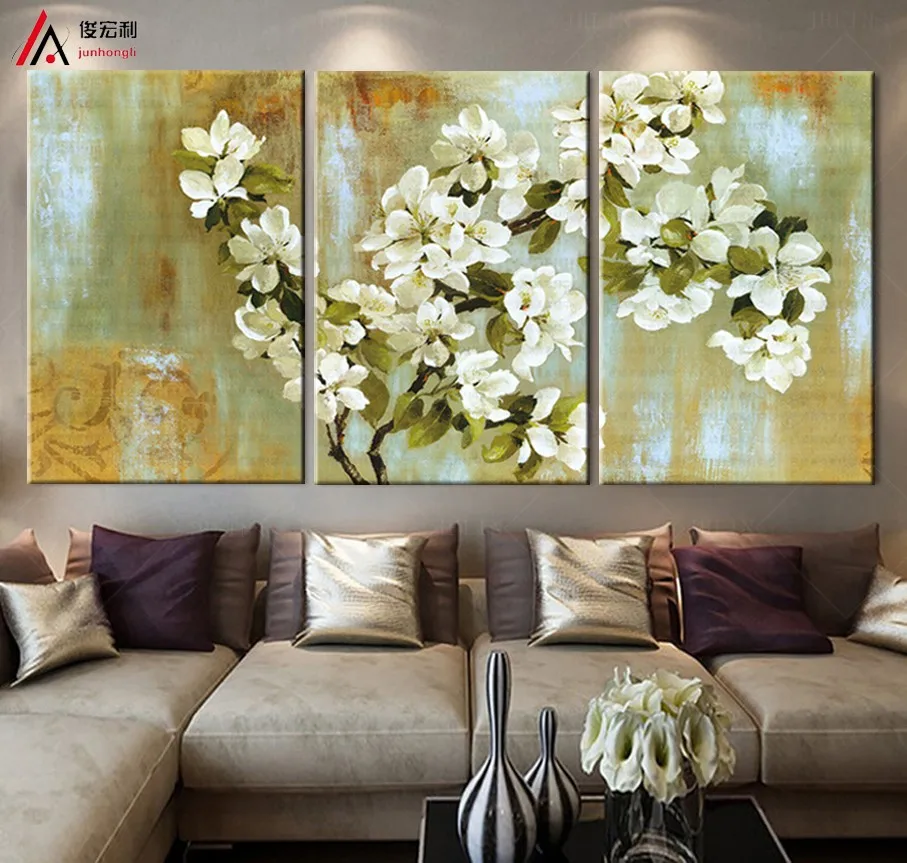 Image apple Modular painting flowers large canvas cheap modern abstract art pictures on the wall panels art print room decoration