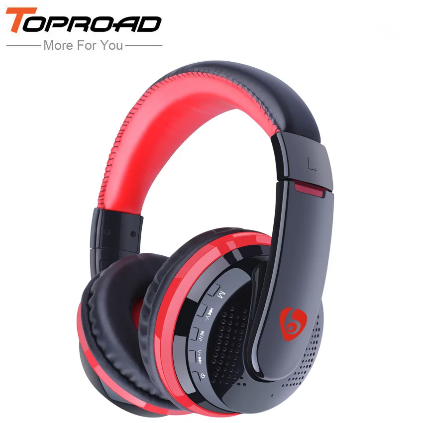 TOPROAD Wireless Bluetooth Headphones with Microphone HD Diaphragm auriculares deportivos 3D Surround Sound Headset For Phone PC 
TOPROAD Wireless Bluetooth Headphones with Microphone HD Diaphragm auriculares deportivos 3D Surround Sound Headset For Phone PC