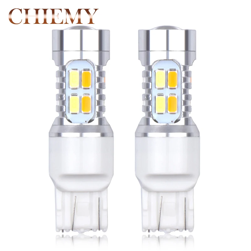 2PCS 7443 5630 20 SMD 800LM 6W T20 Car LED Light Dual Color Switchback Turn Signal Lamp Bulb Daytime Running Light DRL 12V
2PCS 7443 5630 20 SMD 800LM 6W T20 Car LED Light Dual Color Switchback Turn Signal Lamp Bulb Daytime Running Light DRL 12V