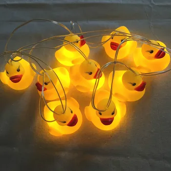 10/20LED Small Yellow Duck Light String Animal Shape Christmas Party Decoration Light String
10/20LED Small Yellow Duck Light String Animal Shape Christmas Party Decoration Light String