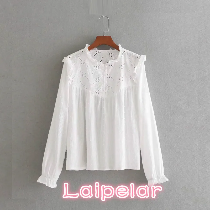 Elegant white women tops and blouse Summer top ruffles long sleeve office women blouse casual hollow out women shirts
Elegant white women tops and blouse Summer top ruffles long sleeve office women blouse casual hollow out women shirts