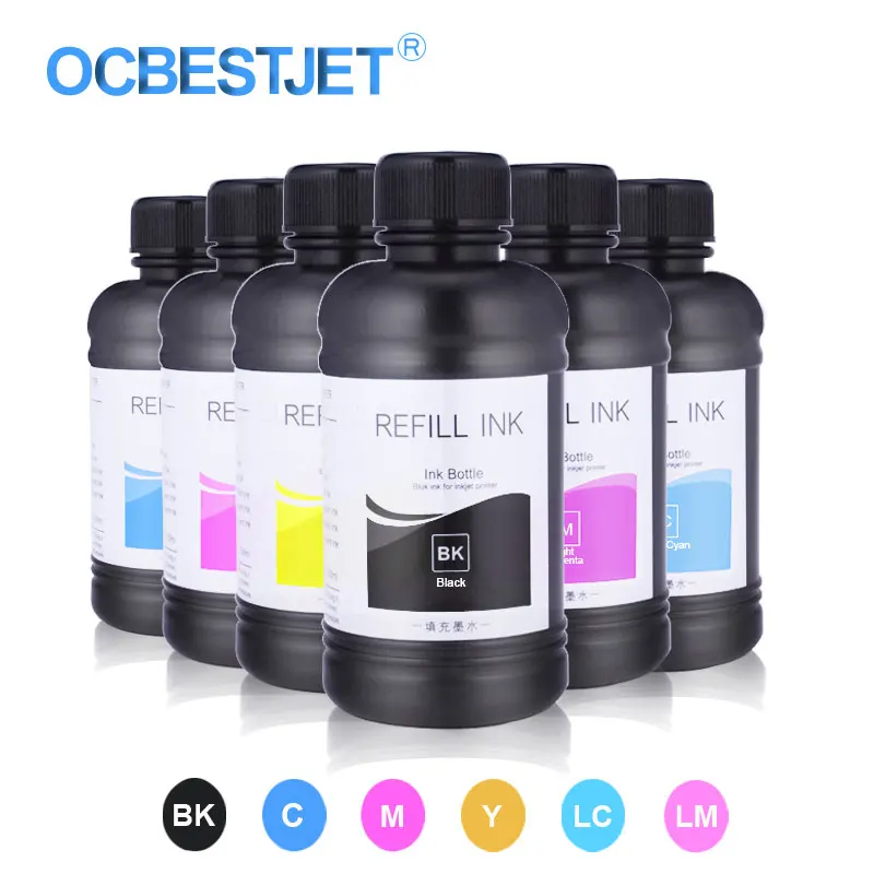 6x250ml LED UV Ink Bottle For Epson 1390 1410 1500W P50 P60 L800 L805 R290 R1900 R3000 DX5 Printer Ink For Epson UV Printer Ink 
6x250ml LED UV Ink Bottle For Epson 1390 1410 1500W P50 P60 L800 L805 R290 R1900 R3000 DX5 Printer Ink For Epson UV Printer Ink