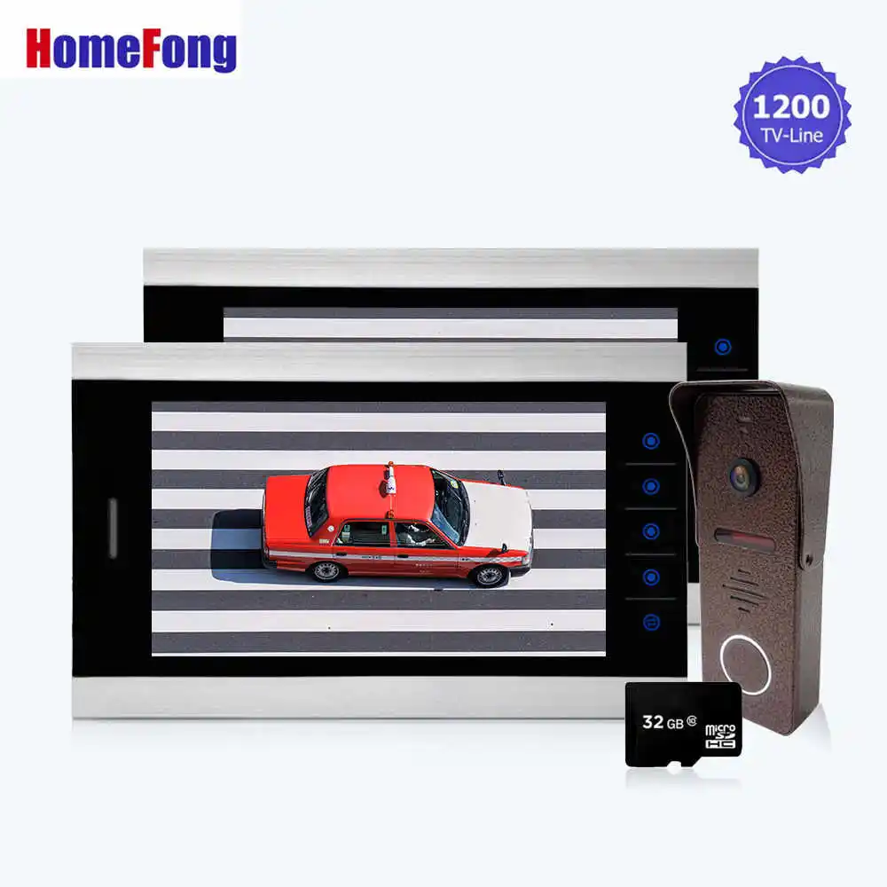 Homefong 10 Inch Video Door Intercom System Door Video Camera Doorbell Wide Angle HD 1200TVL 2 Monitors 1 Doorbell
Homefong 10 Inch Video Door Intercom System Door Video Camera Doorbell Wide Angle HD 1200TVL 2 Monitors 1 Doorbell