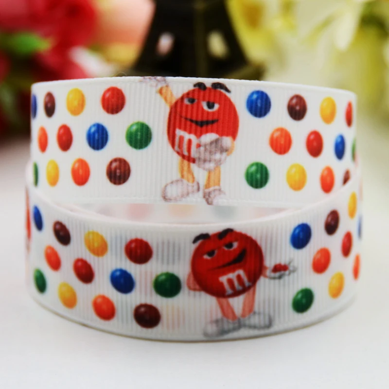 7/8'' (22mm) Ruban satin M&M's bean Cartoon Printed Grosgrain Ribbon DIY sewing supplies Bow hair accessories X-00898
7/8'' (22mm) Ruban satin M&M's bean Cartoon Printed Grosgrain Ribbon DIY sewing supplies Bow hair accessories X-00898