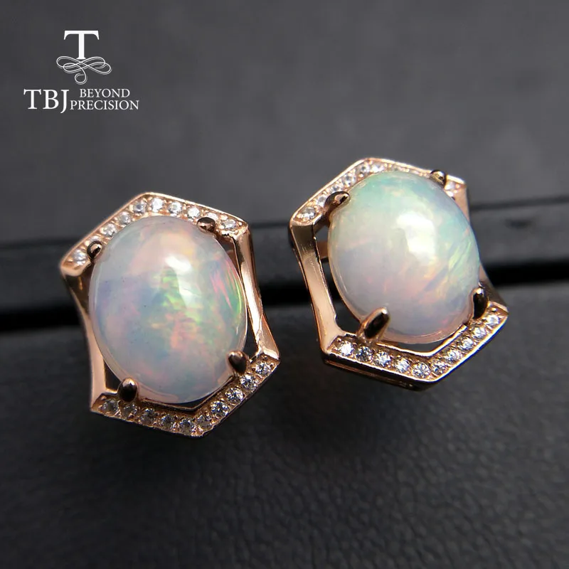 TBJ ,Natural white colorful ehiopian opal oval cut 8*10mm earring studs in 925 sterling silver gemstone jewelry with gift box
TBJ ,Natural white colorful ehiopian opal oval cut 8*10mm earring studs in 925 sterling silver gemstone jewelry with gift box