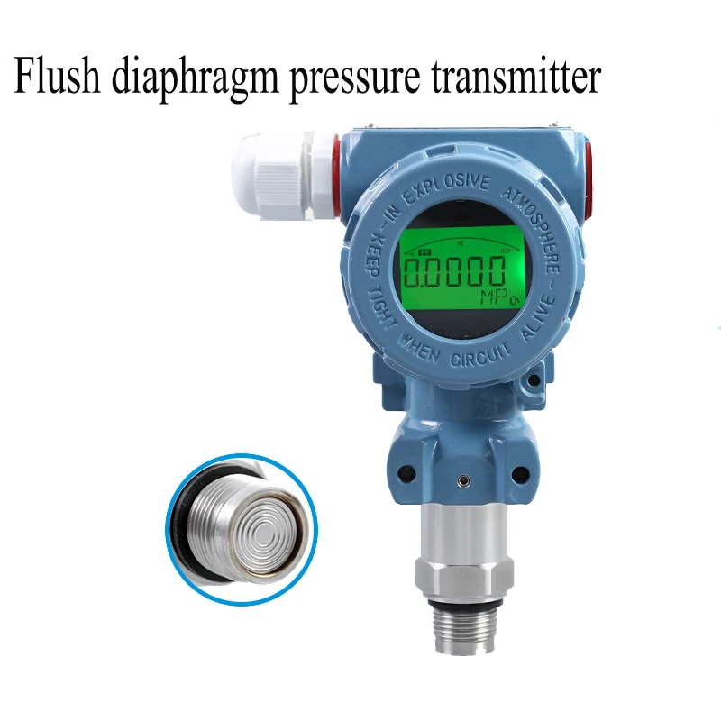 

PCM450 pressure transmitter 4-20mA LCD screen Explosion-proof flat membrane flush diaphragm pressure transmitters diaphragm