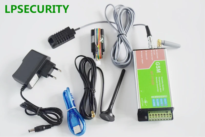LPSECURITY GSM remote controller SMS GSM temperature alarm monitoring with probe sensor
LPSECURITY GSM remote controller SMS GSM temperature alarm monitoring with probe sensor