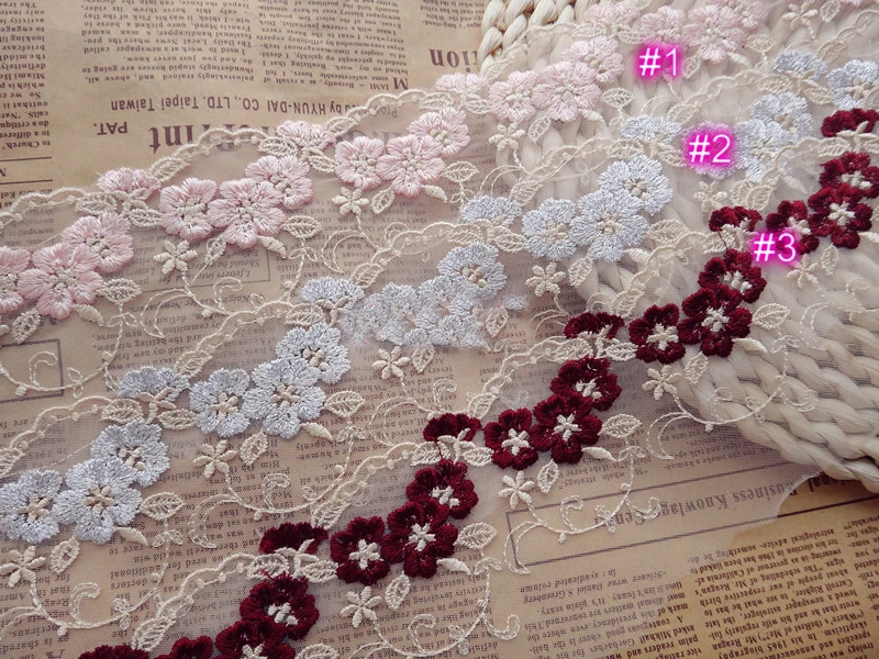 10 yard 8cm 3.14" wide blue/pink/wine red/gold/silver/ royal blue mesh embroidery lace trim ribbon 1029944L4K637
10 yard 8cm 3.14" wide blue/pink/wine red/gold/silver/ royal blue mesh embroidery lace trim ribbon 1029944L4K637
