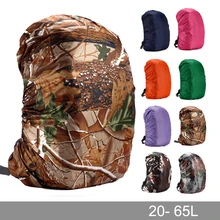Capa de chuva mochila 20l 30l 35l 40l 50l 60l saco à prova dwaterproof água camo tático acampamento ao ar livre caminhadas escalada poeira raincover(China)