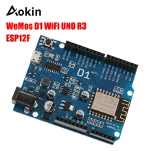 Pour WeMos D1 CH340 CH340G carte de développement WiFi ESP8266 Module de ESP-12 ESP-12F pour Arduino UNO R3 Micro USB ONE 3.3v 5v 1A bricolage(China)