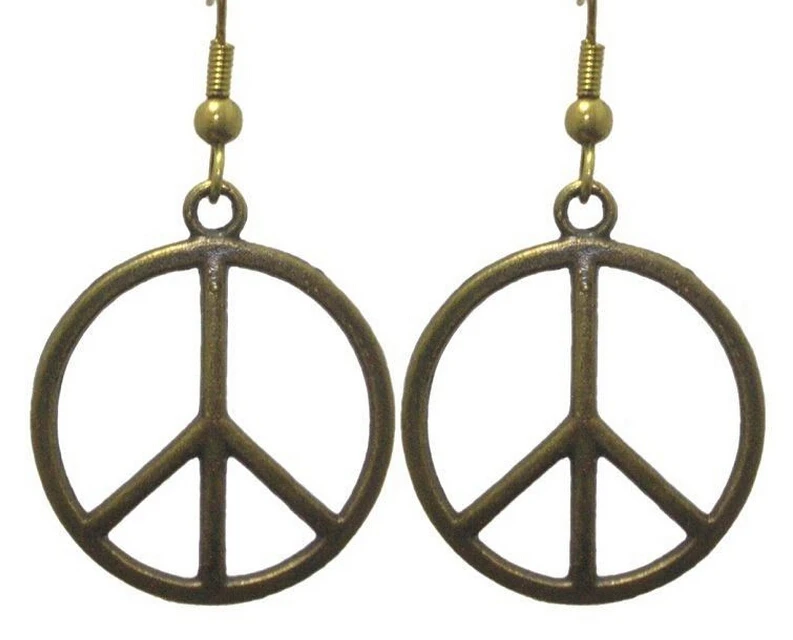 New Hot 50Pair/lot Retro Bronze Peace Sign Charm Pendants Drape Earrings DIY Fashion Women Jewelry Accessories Unique Gifts B352
New Hot 50Pair/lot Retro Bronze Peace Sign Charm Pendants Drape Earrings DIY Fashion Women Jewelry Accessories Unique Gifts B352