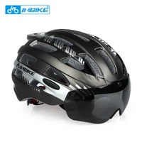 INBIKE Cycling Helmet Ultralight Bike Helmet Men Mountain Road Women MTB Windproof Glasses Bicycle Helmet Casco Ciclismo MX-3 image