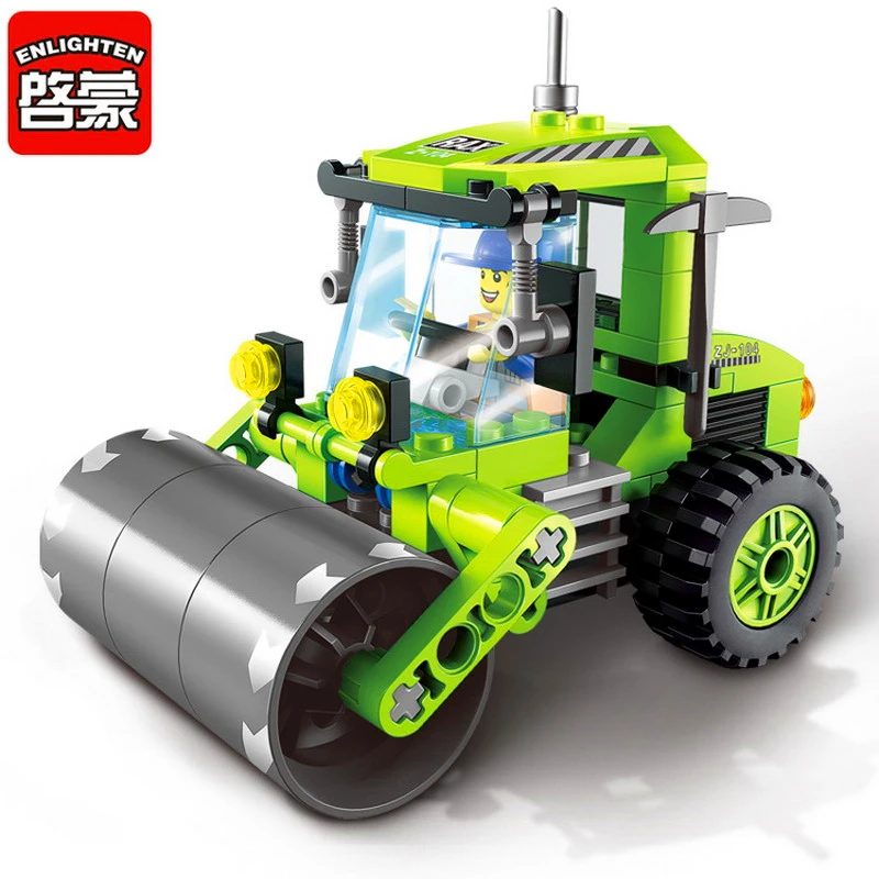 Enlighten 1104 City Series Road Roller Truck Car Building Blocks Sets Brick Compatible LegoIN Playmobil Toys For Children
Enlighten 1104 City Series Road Roller Truck Car Building Blocks Sets Brick Compatible LegoIN Playmobil Toys For Children
