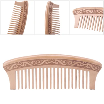 Wooden Wide Tooth Comb Natural Peach Wood Massage Beauty Hair Care Comb Chinese Traditional Craft Haitcut Tool New Fashion
Wooden Wide Tooth Comb Natural Peach Wood Massage Beauty Hair Care Comb Chinese Traditional Craft Haitcut Tool New Fashion