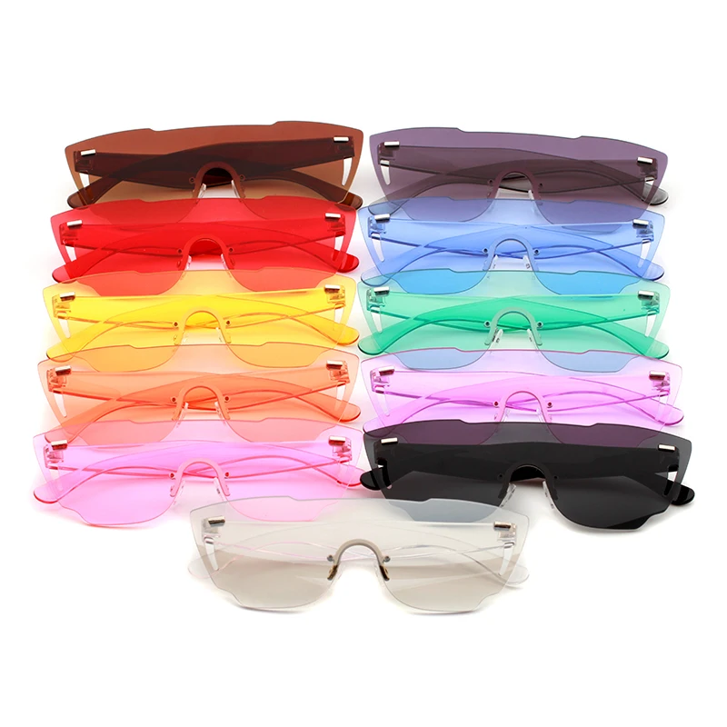 Oversized Rimless Sunglasses Women 2019 green white pink yellow big frameless ladies fashion sun glasses retro festival glasses
Oversized Rimless Sunglasses Women 2019 green white pink yellow big frameless ladies fashion sun glasses retro festival glasses
