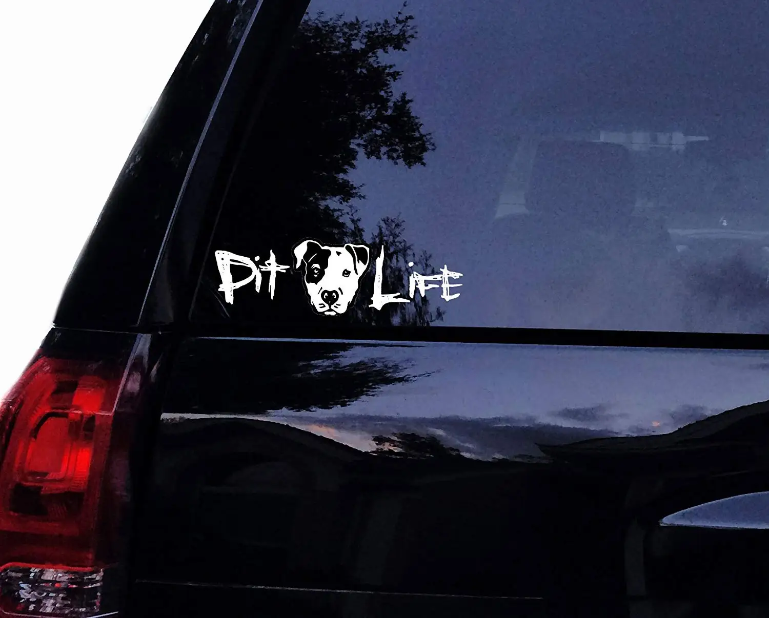 PIT Life Graphic - Pit Bull Pitbull Dog Vinyl Car Decal, Laptop Decal, Car Window Wall Sticker, Boat (6in, White) 
PIT Life Graphic - Pit Bull Pitbull Dog Vinyl Car Decal, Laptop Decal, Car Window Wall Sticker, Boat (6in, White)