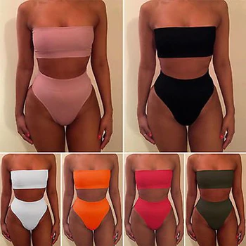2Pcs Women's High Waisted Bikini Swimwear Sets Summer Casual Push-up Padded Swimwear Bathing Suit New
2Pcs Women's High Waisted Bikini Swimwear Sets Summer Casual Push-up Padded Swimwear Bathing Suit New