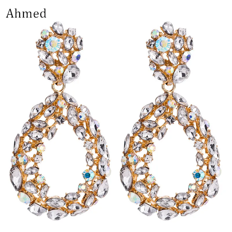 Ahmed 2018 New Fashion Water Drop Dangle Earrings for Women Bohemian Wedding Rhinestone Statement Earring Jewelry Gifts
Ahmed 2018 New Fashion Water Drop Dangle Earrings for Women Bohemian Wedding Rhinestone Statement Earring Jewelry Gifts