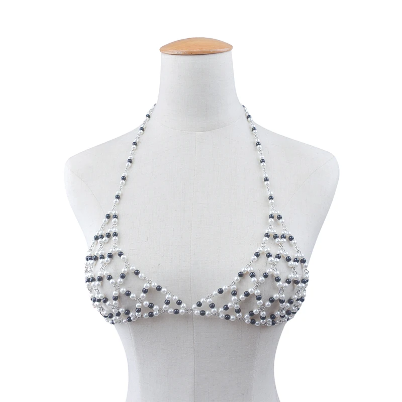 Bohemia Imitation Pearl Bra Bikini Chain Vintage Beads Necklace Body Chest Chains for Women Beach/Party Charm Jewelry
Bohemia Imitation Pearl Bra Bikini Chain Vintage Beads Necklace Body Chest Chains for Women Beach/Party Charm Jewelry