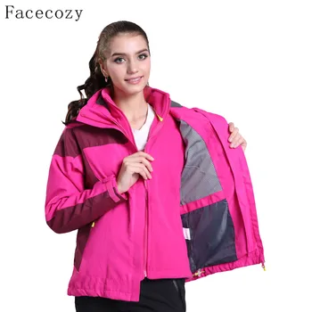 Facecozy Women Outdoor Hiking SoftShell jackets Winter Hooded Thermas Camping Jackets Female Windproof Climbing Coat 2 Pieces
Facecozy Women Outdoor Hiking SoftShell jackets Winter Hooded Thermas Camping Jackets Female Windproof Climbing Coat 2 Pieces