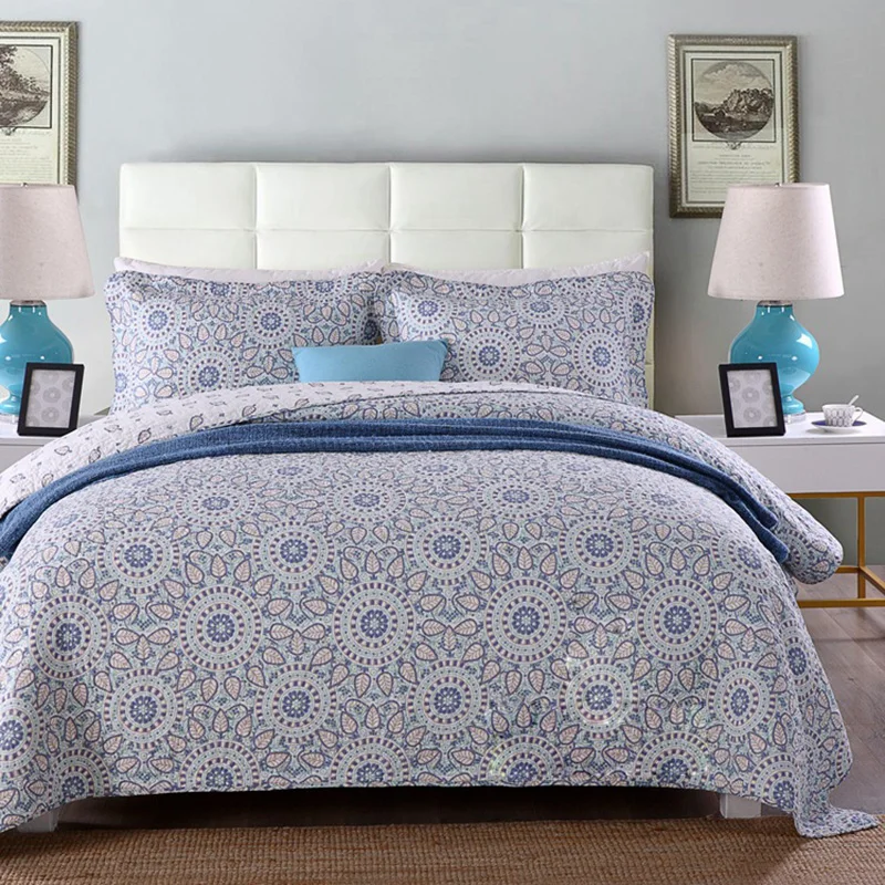 CHAUSUB Cotton Bedspread Quilt Set 3PCS Coverlets Quilted Quilts Print Bedding Bed Cover Pillowcase King Queen Size Blanket
CHAUSUB Cotton Bedspread Quilt Set 3PCS Coverlets Quilted Quilts Print Bedding Bed Cover Pillowcase King Queen Size Blanket