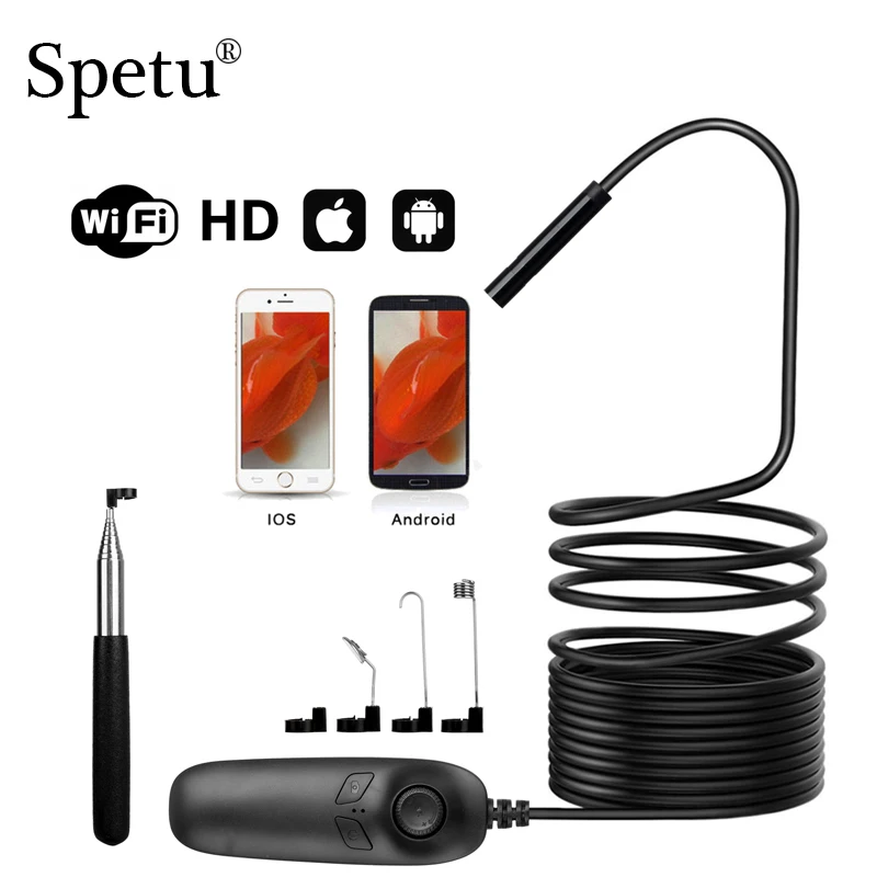WiFi Borescope Inspection Camera 1200P HD Semi-rigid Wireless Endoscope 900mAh Battery Snake Camera for Android & IOS Ipad
WiFi Borescope Inspection Camera 1200P HD Semi-rigid Wireless Endoscope 900mAh Battery Snake Camera for Android & IOS Ipad
