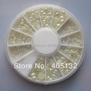 12wheels/lot OD-92 Free Shipping 3D 6 sizes White Pearl Decoration in wheel Shiny Nail Decoration Lovely Outlooking
12wheels/lot OD-92 Free Shipping 3D 6 sizes White Pearl Decoration in wheel Shiny Nail Decoration Lovely Outlooking