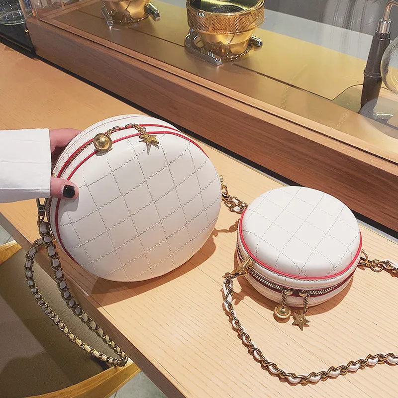 Circular Fashion Sewing thread Women Shoulder Bag Leather Women's Crossbody Messenger Bags Ladies Purse Female Round Handbags
Circular Fashion Sewing thread Women Shoulder Bag Leather Women's Crossbody Messenger Bags Ladies Purse Female Round Handbags