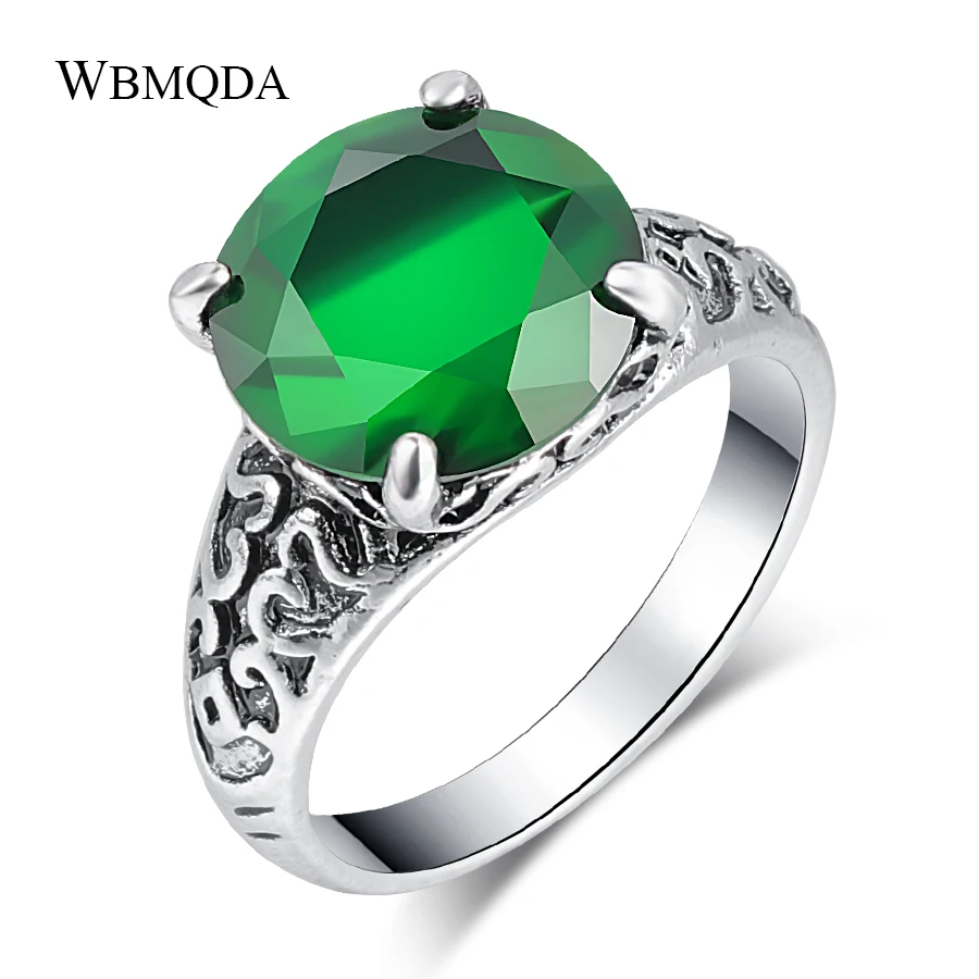 Wbmqda Wedding Crystal Turkish Jewelry Antique Silver Mosaic Zircon Big Green Stone Boho Bride Ring
Wbmqda Wedding Crystal Turkish Jewelry Antique Silver Mosaic Zircon Big Green Stone Boho Bride Ring