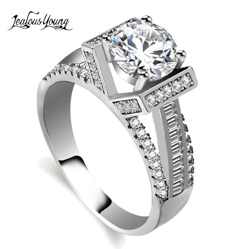 Luxury AAA Big Cubic Zirconia Engagement Ring With Whith Gold Color Round Crystal Wedding Rings for Women Elegant Jewelry Gift
Luxury AAA Big Cubic Zirconia Engagement Ring With Whith Gold Color Round Crystal Wedding Rings for Women Elegant Jewelry Gift