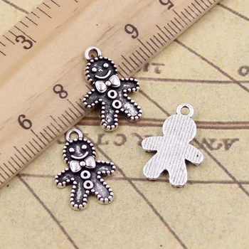 30pcs Charms Gingerbread Man Cookies Christmas 18x12mm Tibetan Bronze Silver Color Pendants Antique Making DIY Handmade Jewelry
30pcs Charms Gingerbread Man Cookies Christmas 18x12mm Tibetan Bronze Silver Color Pendants Antique Making DIY Handmade Jewelry