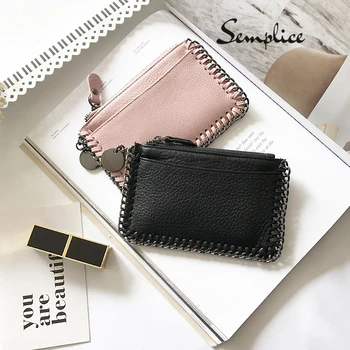 2019 New Genuine Leather Purse Simple Chain Mini Women Wallets Personality Small Zipper Lovely Coin Card Holder Wallet Designer
2019 New Genuine Leather Purse Simple Chain Mini Women Wallets Personality Small Zipper Lovely Coin Card Holder Wallet Designer
