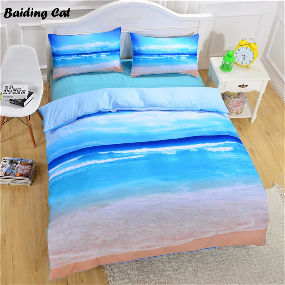 Blue Sea Beach Landscape Bedding Set 3d Scenery Bed Linen Duvet Cover Set with Two Pillowcase Twin Full Queen King Size
Blue Sea Beach Landscape Bedding Set 3d Scenery Bed Linen Duvet Cover Set with Two Pillowcase Twin Full Queen King Size