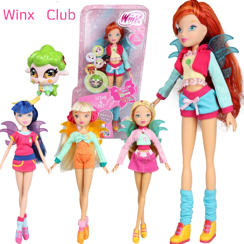 2016 Newest Winx Club Doll rainbow colorful girl Action Figures Fairy Bloom Dolls with lovely pets Classic Toys For Girls Gift
2016 Newest Winx Club Doll rainbow colorful girl Action Figures Fairy Bloom Dolls with lovely pets Classic Toys For Girls Gift