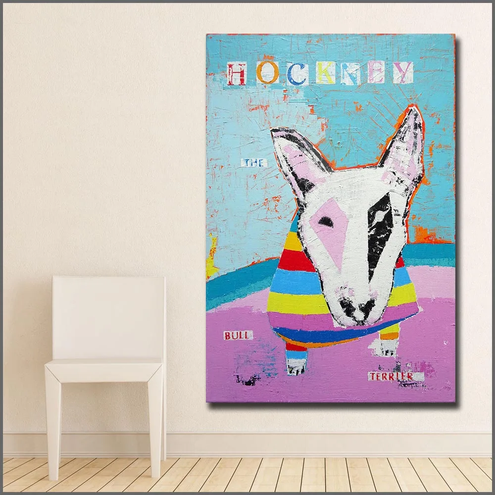 Large size Printing David Hockney the Bull Terrier Dog Wall Art Picture Home Decor Living Room Modern Canvas Print Paintings
Large size Printing David Hockney the Bull Terrier Dog Wall Art Picture Home Decor Living Room Modern Canvas Print Paintings