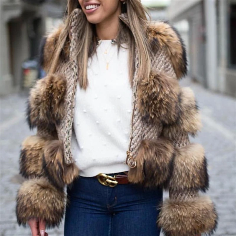 2019 New Winter Jacket Women Parka Real Fur Coat Natural Raccoon Fur Woolen Coat Bomber Jacket Korean Streetwear Brand Luxury
2019 New Winter Jacket Women Parka Real Fur Coat Natural Raccoon Fur Woolen Coat Bomber Jacket Korean Streetwear Brand Luxury