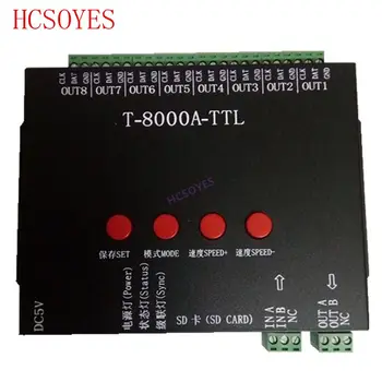 T8000A rgb LED Controller For ws2812b/WS2811/WS2813/LPD6803/DMX512 Strip Program + Power adapter RGB 8192 Pixel
T8000A rgb LED Controller For ws2812b/WS2811/WS2813/LPD6803/DMX512 Strip Program + Power adapter RGB 8192 Pixel