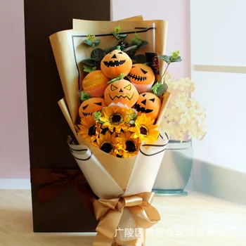 Halloween gift gift flower plush bouquets of pumpkin head cartoon dolls sunflower children plush doll bouquet
Halloween gift gift flower plush bouquets of pumpkin head cartoon dolls sunflower children plush doll bouquet