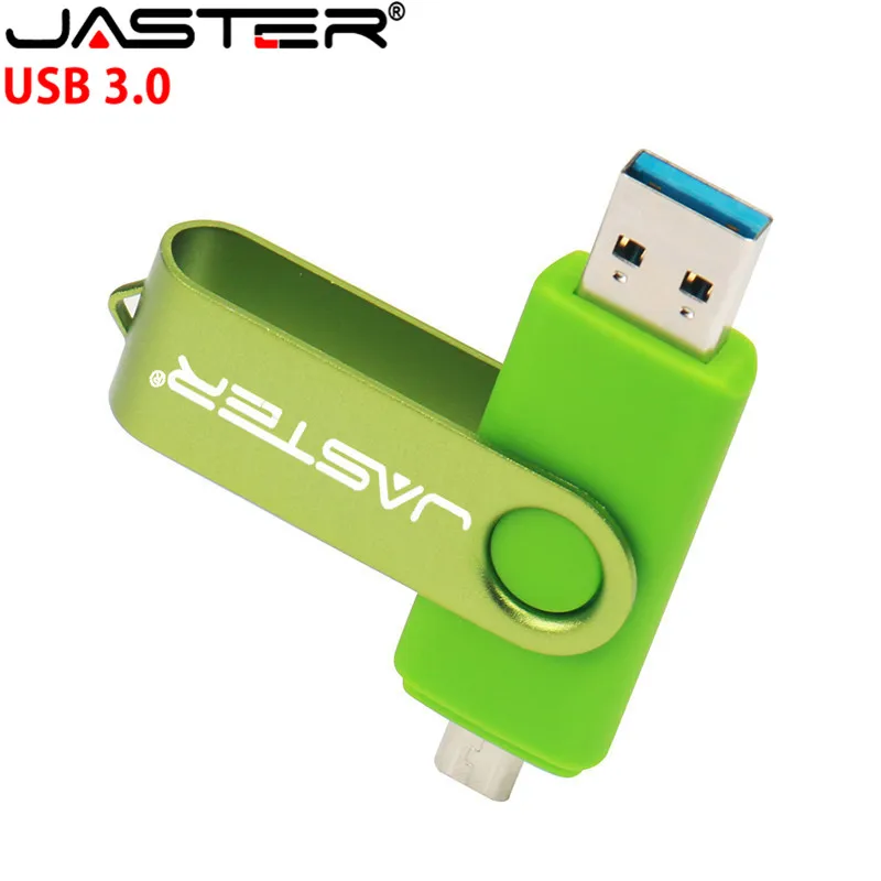 

New Usb 3.0 JASTER OTG USB flash drive for SmartPhone/Tablet/PC 8GB 16GB 32GB 64GB 128GB Pendrive High speed pen drive package