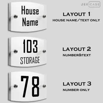 Text Personalized Modern outdoor House Number Door Sign Plaque Street Acrylic Matte Glass TOP
Text Personalized Modern outdoor House Number Door Sign Plaque Street Acrylic Matte Glass TOP