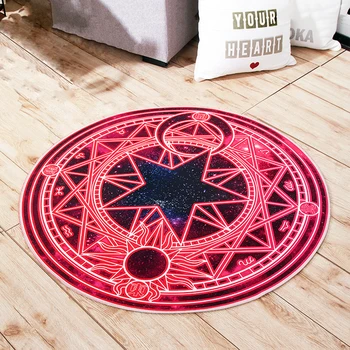 Mysterious Magic Array Round Mat Rugs and Carpet Five Star Yoga Mat Bedroom Living Room Carpet Creative Home Decoration
Mysterious Magic Array Round Mat Rugs and Carpet Five Star Yoga Mat Bedroom Living Room Carpet Creative Home Decoration