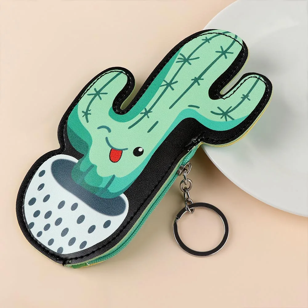 Cartoon Cactus Women Coin Purse Zipper Pu Leather Mini Key Storage Bag Waterproof Wallet Lovely Coin Purses
Cartoon Cactus Women Coin Purse Zipper Pu Leather Mini Key Storage Bag Waterproof Wallet Lovely Coin Purses