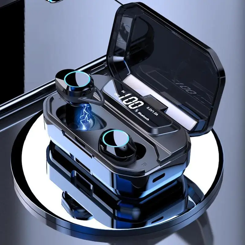G02 TWS 5.0 Bluetooth Earphone Waterproof Earphones 3300mAh LED Smart Power Stereo Earphone Wireless Earphones IPX7
G02 TWS 5.0 Bluetooth Earphone Waterproof Earphones 3300mAh LED Smart Power Stereo Earphone Wireless Earphones IPX7