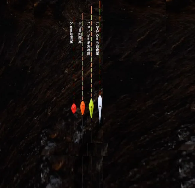Flat tail vertical standing float clear and sensitive for Taiwan fishing buck price