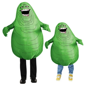 Movie Ghostbusters Cosplay Costume Inflatable Green Slimer Ghost Costume for Kids Adults Halloween Personality Funny Costume
Movie Ghostbusters Cosplay Costume Inflatable Green Slimer Ghost Costume for Kids Adults Halloween Personality Funny Costume