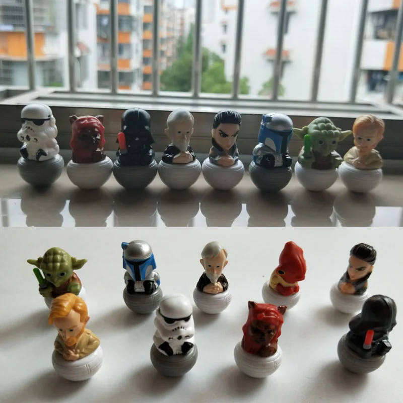 New! Wholesale 60pcs/lot 4cm mini Star Wars figures Star wars Darth Vader model Tumbler Boy's action toys Cake decoration
New! Wholesale 60pcs/lot 4cm mini Star Wars figures Star wars Darth Vader model Tumbler Boy's action toys Cake decoration
