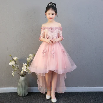 Girl Shoulderless Wedding Dress Appliques Tulle Princess Birthday Party Trailing Dress Kids First Communion Gown Custom Made E63
Girl Shoulderless Wedding Dress Appliques Tulle Princess Birthday Party Trailing Dress Kids First Communion Gown Custom Made E63