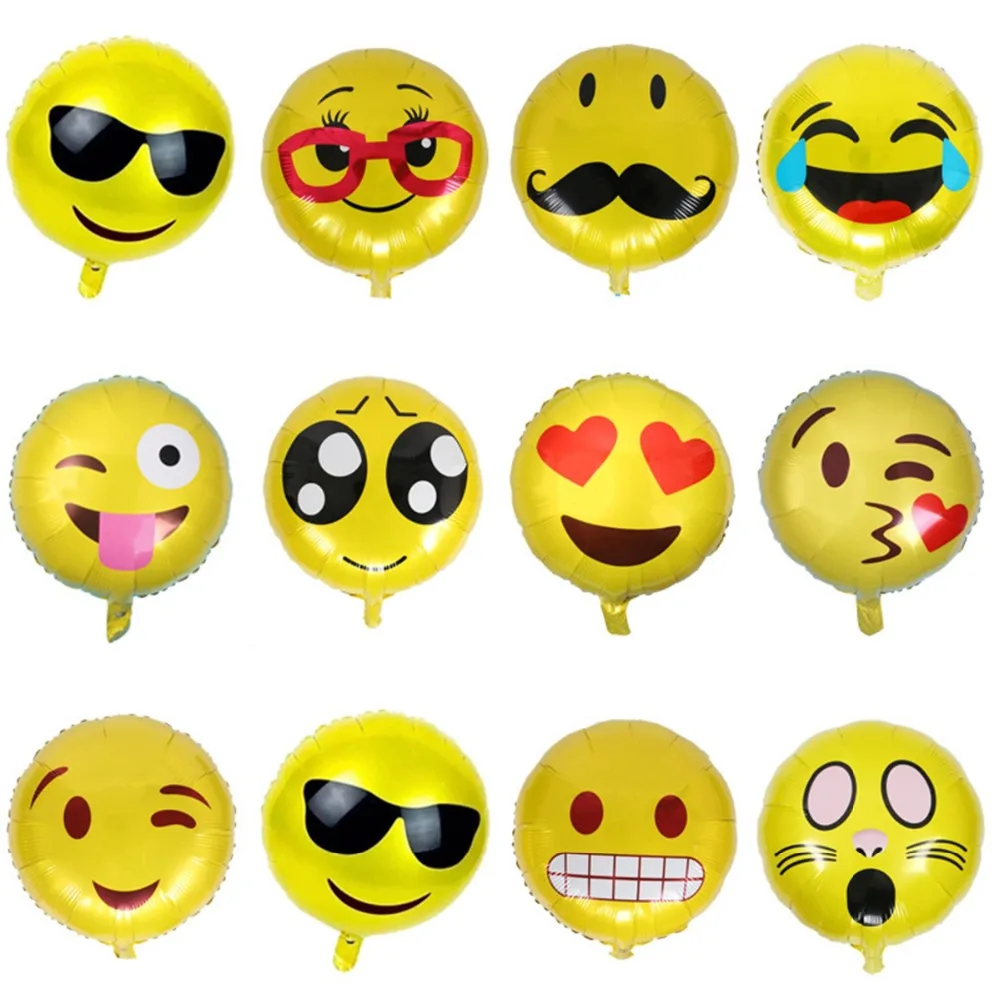 18inch Emoji Foil Balloon Emoji Happy Birthday Balloons Birthday Party Decorations Kids Wedding Decoration Baby Shower Supplies
18inch Emoji Foil Balloon Emoji Happy Birthday Balloons Birthday Party Decorations Kids Wedding Decoration Baby Shower Supplies