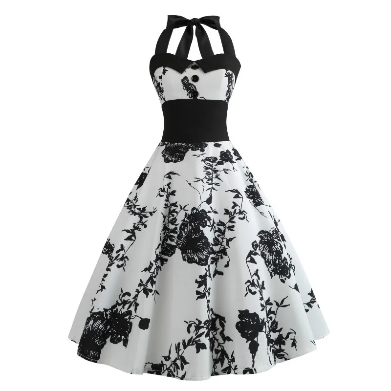 Summer Dress 2019 Casual Floral 50s 60s Retro Vintage Dress Women Robe Rockabilly Swing Pinup Vestido Sexy Elegant Party Dresses
Summer Dress 2019 Casual Floral 50s 60s Retro Vintage Dress Women Robe Rockabilly Swing Pinup Vestido Sexy Elegant Party Dresses